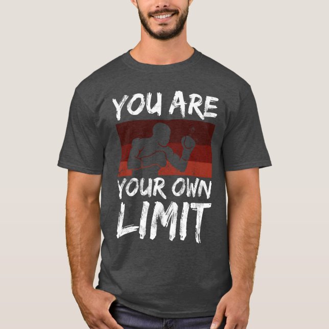 T-shirt Boing Sport Saying You Are Your Limit Mindset frie (Devant)