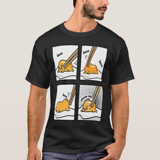 T-shirt Boink Egg Yolk Please Stop Cute Lazy Sleepy Egg Fo (Devant)