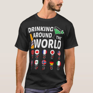 T-shirt Boire Autour Du Monde Boire Des Dons D'Amoureux