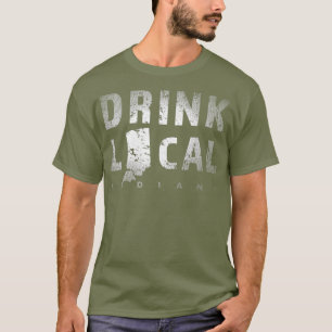 T-shirt Boire Bière artisanale locale Indiana dans les bra