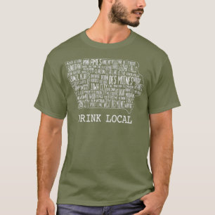 T-shirt Boire Bière artisanale locale Iowa