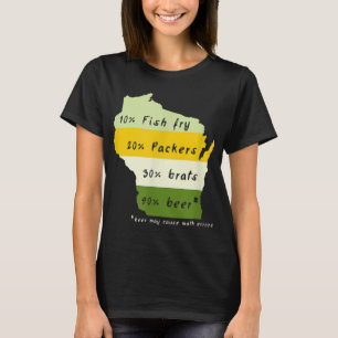 T-shirt Boire Bière locale Wisconsin Boire