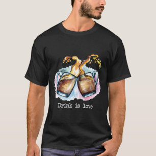 T-shirt Boire c'est l'amour Bonne fête de la bière Nationa