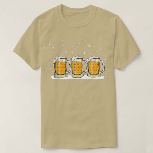 T-shirt Boire Cold Beer Lover Jolly Saison de vacances Fun (Design devant)