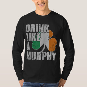 T-shirt Boire Comme Un Murphy Irlandais Jour de la Saint P
