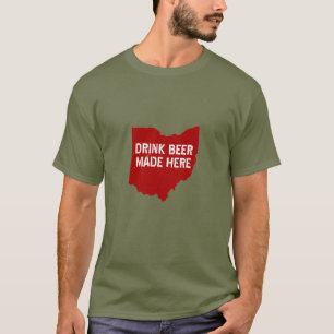 T-shirt Boire De La Bière Fabriquée Ici