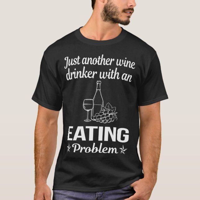 T-shirt Boire de vin Manger (Devant)