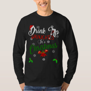 T-shirt Boire Des Grinches C'Est Des Designs De Noël Pour