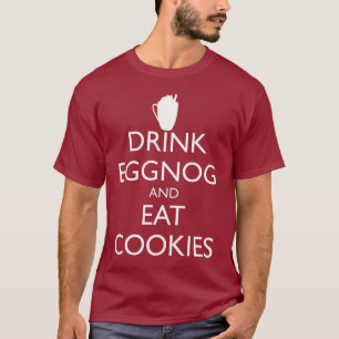 T-SHIRT BOIRE DES OEUFS ET MANGER DES COOKIES