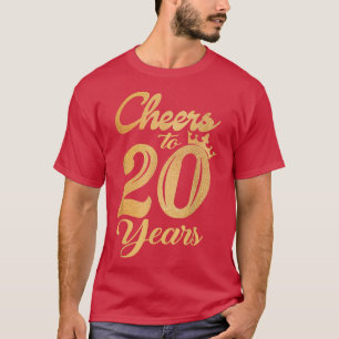 T-shirt Boire Drôle Cheers À 20 Ans Fille Anniversaire