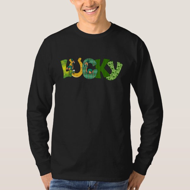 T-shirt Boire du Flamant rose de Jour de la Saint Patrick  (Devant)