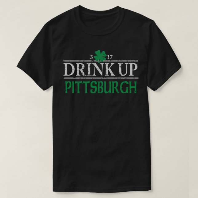 T-shirt Boire du Jour de la Saint Patrick irlandais de Pit (Design devant)
