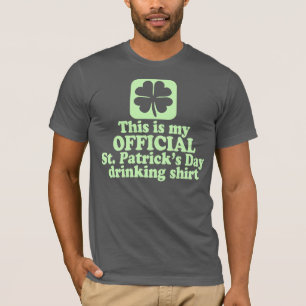 T-shirt Boire du jour de St Patrick officiel