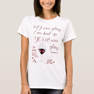 T-shirt Boire du vin drôle