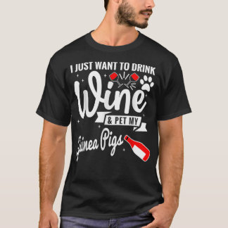 T-shirt Boire du vin mousseux cobayes _2