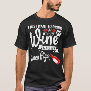 T-shirt Boire du vin mousseux cobayes _3