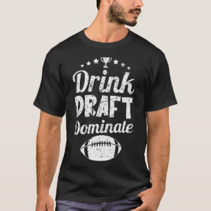 T-shirt Boire Ébauche Dominer Drôle Imaginaire Football Sp