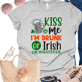 T-shirt Boire irlandais amusant Kiss Me Jour de la Saint P