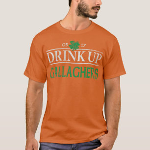 T-shirt Boire jusqu'à Gallaghers Jour de la Saint Patrick