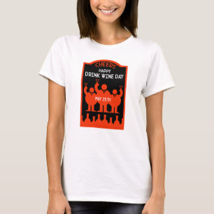 T-shirt Boire la journée du vin 25 mai