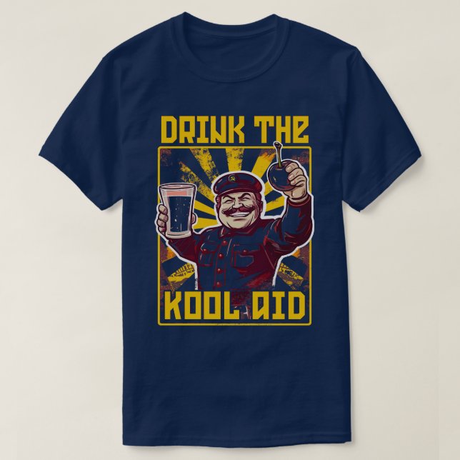 T-shirt Boire Le Mème Communiste Rétro KoolAid (Design devant)