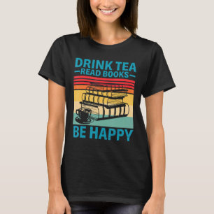 T-shirt Boire Thé Lire Livres Bonne Lecture Livre Livret