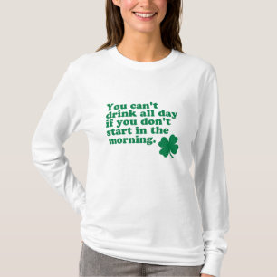T-shirt Boire une chemise toute la journée