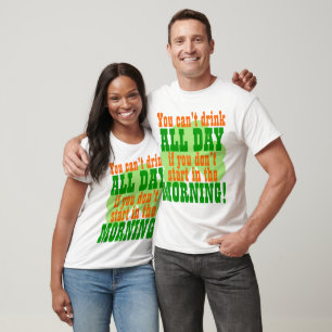 T-shirt Boire vert drôle de jour de bière