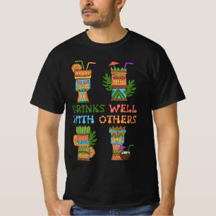 T-shirt Bois Bien Avec D'Autres Femmes Tiki Hawaii Hawaiia