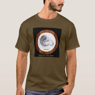 T-shirt Bois chinois bélier Année Zodiac Hommes Tee 2
