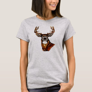 T-shirt Bois de bois Cerf rustique Pays Unisex