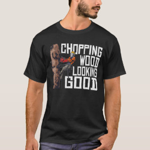 T-shirt Bois de sciage à l'air bon bûcheron