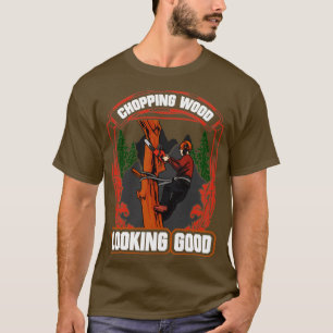 T-shirt Bois de sciage à l'air bon bûcheron1