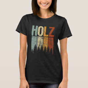 T-shirt Bois de scie à tronçonneuse Arbres de forêt Bâton 