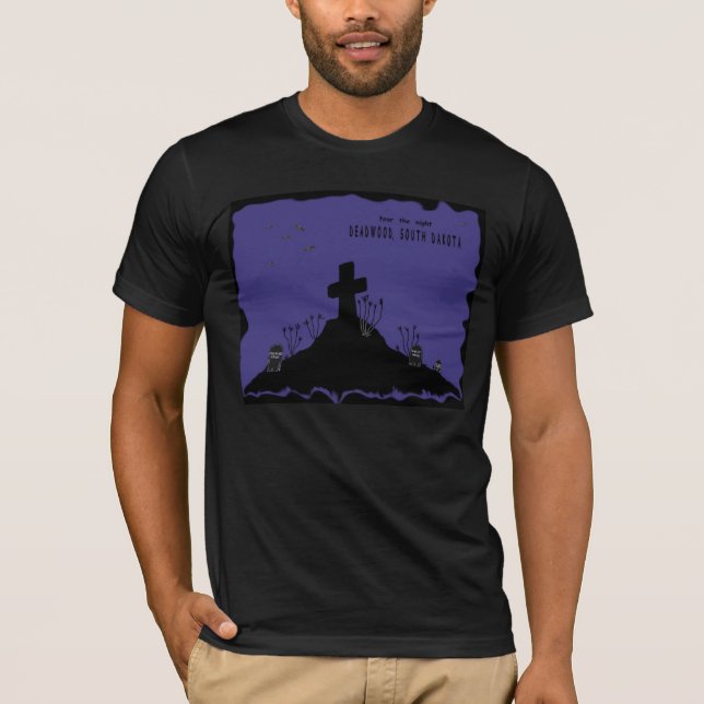 T-shirt Bois mort, crainte du Dakota du Sud la nuit (Devant)