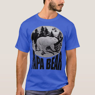 T-shirt Bois noir et gris Papa Ours 1