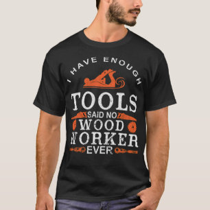 T-shirt Bois ouvrier cuit charmante charpentier