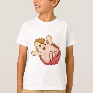 T-shirt Bois Rouge Orange Happy Jote Hdgehog