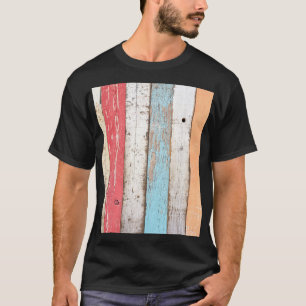 T-shirt Bois vintage : Texture criquée multicolore.