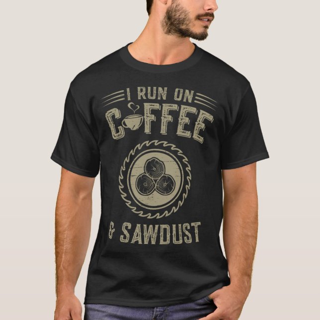 T-shirt Boiseries Je Cours Sur Café Et Sciure pirate shi (Devant)