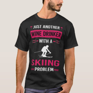 T-shirt Boisson à vin Ski Ski Ski Ski