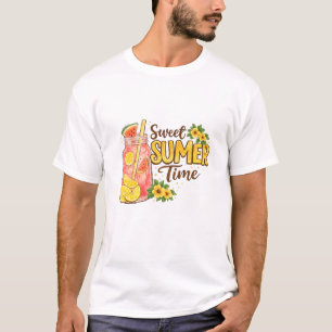 T-shirt Boisson aquarelle de l'été doux