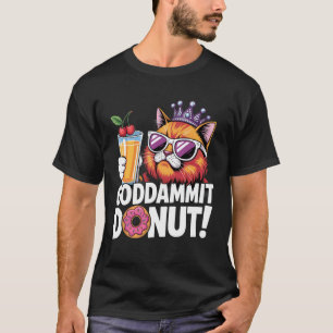 T-shirt Boisson Cocktail de Chat Sassy avec Lunettes de So