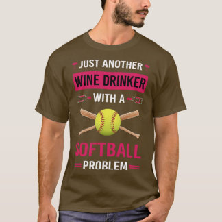 T-shirt Boisson de vin Softball