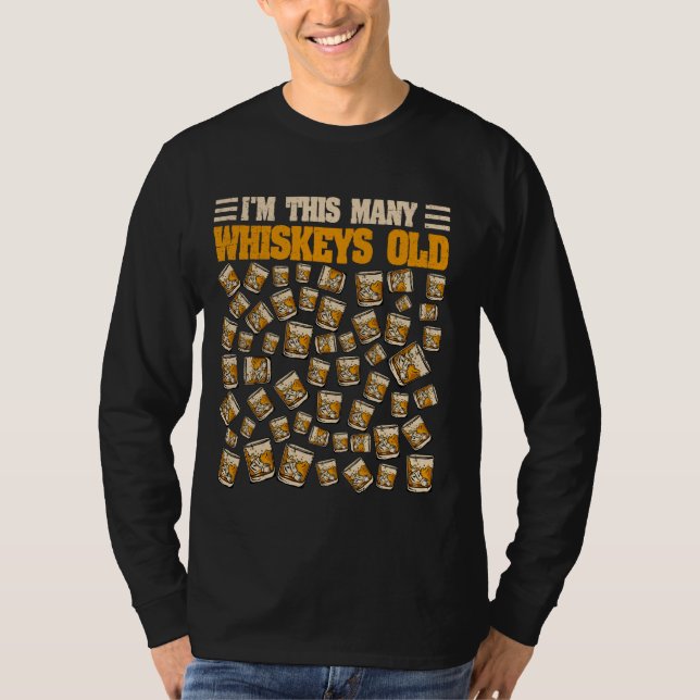T-shirt Boisson de Whiskey 54 ans Bourbon 54e anniversaire (Devant)