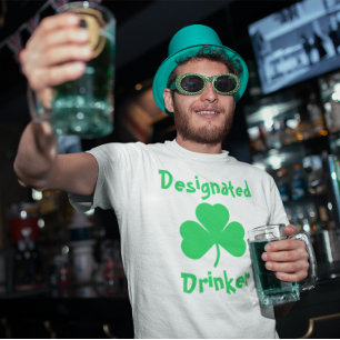 T-shirt Boisson désignée St Patrick's Day