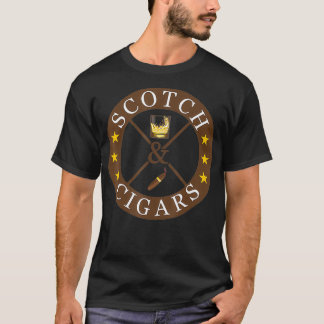 T-shirt Boisson écossais et fumeur de cigares Classe Idéal