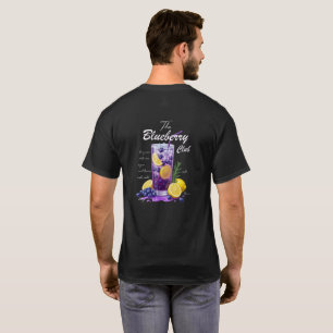 T-shirt Boisson Limonade Myrtille Graphique Cocktail d'é
