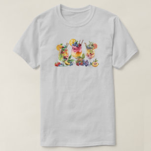 T-shirt boisson tropicale