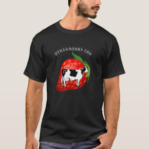 T-shirt Boisson Vache Fraise Pour Pays Usa Japon Uk Co